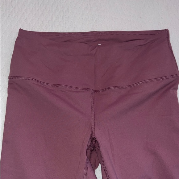 90 Degree By Reflex Mauve Cropped Leggings - Picture 2 of 4
